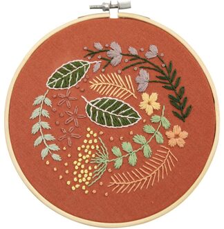 Plant Kruissteek Sets Volledige Bereik Van Borduurwerk Kruissteek Stamped Borduurwerk Doek Met Bloemen Borduren Kit Broderie