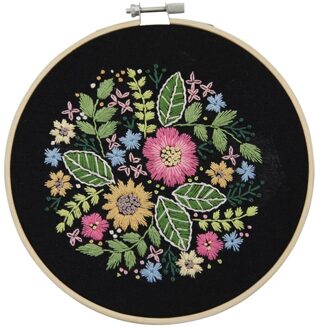 Plant Kruissteek Sets Volledige Bereik Van Borduurwerk Kruissteek Stamped Borduurwerk Doek Met Bloemen Borduren Kit Broderie