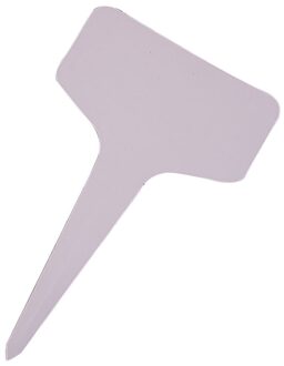 Plant Markers Goedkoopste Prijs 100 Pcs Tuinieren Label Waterdichte Plastic Insert Grond Kaart T-Vormige Etiket Macetas Decorativas @ 45 wit