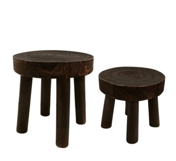 Plant Stand Solid Wood Flower Pot Stand Green Plant Garden Bench Small Round Table Low Stool Small Chair Household Shoe Ottoman