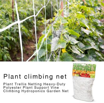 Plant Trellis Netting Zware Polyester Plant Ondersteuning Wijnstok Klimmen Hydrocultuur Tuin Netto Accessoires Multi Gebruik 1.35x2.7m