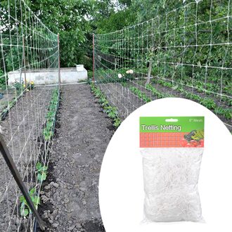 Plant Trellis Netting Zware Polyester Plant Ondersteuning Wijnstok Klimmen Hydrocultuur Tuin Netto Accessoires Multi Gebruik Polyester 5x15FT