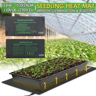 Plant Verwarming Mat 24X52Cm Zaailing Bloem Elektrische Waterdicht Duurzaam Verwarming Pad Hydrocultuur Warme Deken A3M3 Au