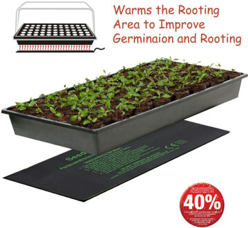 Plant Verwarming Mat Zaailing Bloem Elektrische Deken Waterdicht Warm Duurzaam Hydrocultuur Verwarming Pad24 * 52 Cm 52*52 Cm 121*52 Cm 52x52cm / 220V EU plug