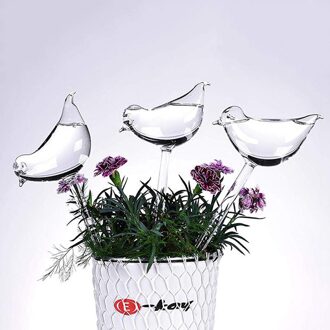 Plant Waterer Self Watering Globes Vogel Vorm Handgeblazen Clear Plastic Aqua Lampen Watering Tuin