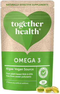 Plantaardige Algen Omega 3 - 100% Vegan - DHA, EPA DPA - 30 Softgel Capsules