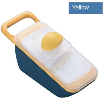 Plantaardige Chopper Slicer Cutter En Salade Rasp 4 In1 Groentesnijder Aardappel Ui Chopper Veggie Chopper Dicer Met Container geel