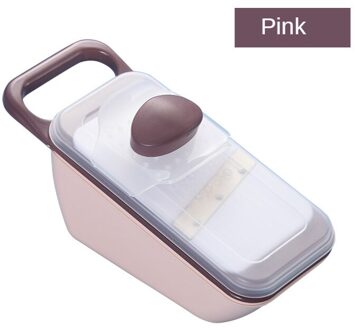 Plantaardige Chopper Slicer Cutter En Salade Rasp 4 In1 Groentesnijder Aardappel Ui Chopper Veggie Chopper Dicer Met Container Roze