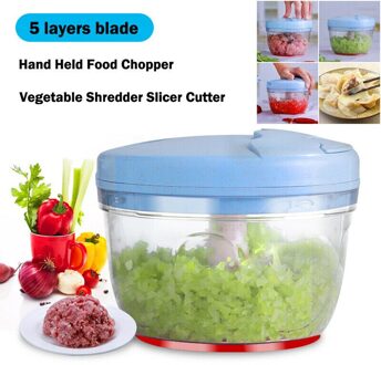 Plantaardige Ui Knoflook Voedsel Quick Chopper Cutter Slicer Peeler Dicer Handig Handleiding chopper