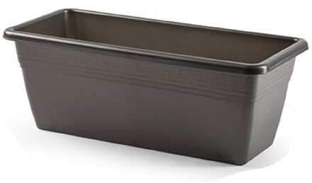 Plantenbak - antraciet grijs - rechthoek - 40 x 18 x 15 cm - Bloembakken