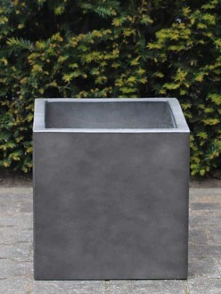 Plantenbak light cement 20*20 cm. kleur antraciet