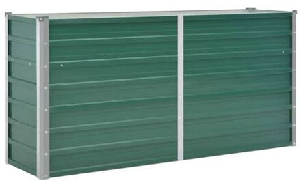 Plantenbak verhoogd 160x40x77 cm gegalvaniseerd staal groen