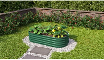 Plantenbak Vita 401 - Zeewier - Metaal - 162,1x82,1x40,1cm