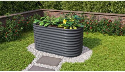 Plantenbak Vita 858 - Graniet - Metaal - 82,1x162,1x85,8cm