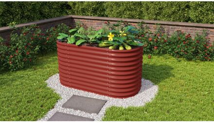 Plantenbak Vita 858 - Robijn - Metaal - 162,1x82,1x85,8cm