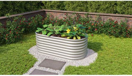 Plantenbak Vita - Blank - Metaal - 162,1x82,1x63cm