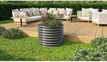 Plantenbak Vita - Graniet - Metaal - 82,1x82,1x63cm