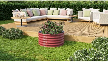 Plantenbak Vita - Robijn - Staal - 82,1x82,1x40,1cm