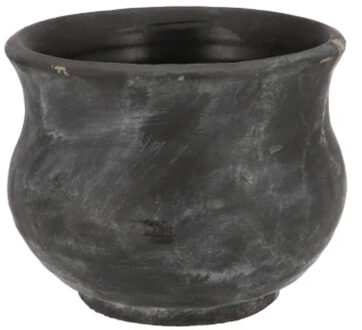 plantenpot - antraciet - voor kamerplant - 19 x 15 cm - Plantenpotten Grijs