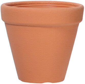 Plantenpot/bloempot Classic Garden - buiten/binnen - kunststof - terracotta - D25 x H26 cm - Plantenpotten Bruin