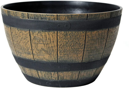 Plantenpot|bloempot - kunststof - bruin - rond - D40