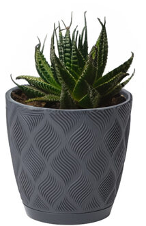 Plantenpot - Kunststof - Antraciet - D27 X H24 Cm