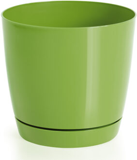 plantenpot - kunststof - lime groen - D18 x H17 cm - Plantenpotten