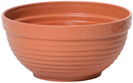 Plantenpot - kunststof - terracotta - D40 x H17 cm - Plantenpotten Rood