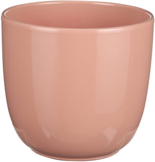 Plantenpot - lichtroze - keramiek - glans - 17x16cm - Plantenpotten