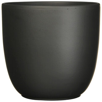 Plantenpot Tusca - Zwart - keramiek - mat - D17/H16cm - Plantenpotten