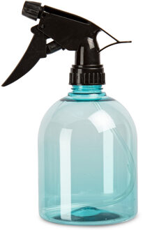 Plantenspuit - 500 ml - transparant blauw - verstuiver - 18 cm - kunststof