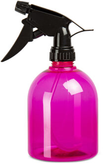 Plantenspuit - 500 ml - transparant roze - verstuiver - 18 cm - kunststof