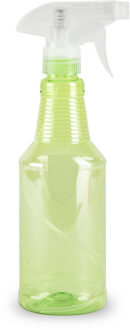 Plantenspuit met een inhoud van 500 ml - transparant groen - verstuiver - 18 cm - kunststof