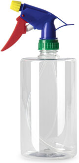 Plantenspuit met een inhoud van 750 ml - transparant - verstuiver kop - 23 cm - kunststof