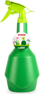 Plantenspuit met een inhoud van 950 ml - groen - verstuiver kop - 29 cm - kunststof