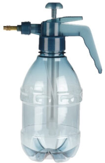 Plantenspuit met hoge druk sproeier - kunststof - 1.5 liter - blauw