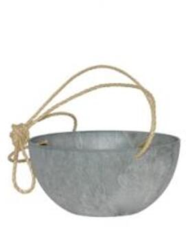 Plantenwinkel Artstone fiona hanging basket grijs L