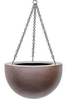 Plantenwinkel Gradient hanging bowl matt coffee M Grijs