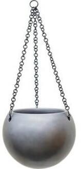 Plantenwinkel Gradient hanging globe matt grey Grijs