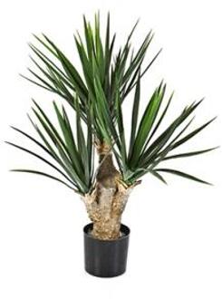 Plantenwinkel Kunstplant Yucca 3 stam Groen