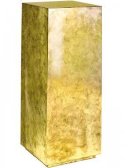 Plantenzuil Gold leaf 30x30x80 cm