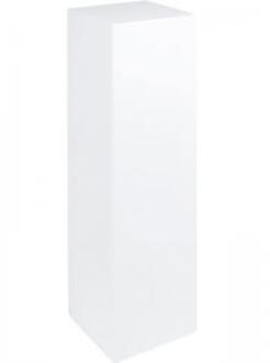 Plantenzuil hoogglans wit 25x25x90 cm