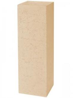 Plantenzuil polystone naturel vierkant 30x30x100 cm