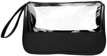 Plas pvc toilettas - maat One size Zwart