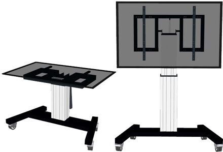 PLASMA-M2500TSILVER TV-houder op wieltjes 106,7 cm (42) - 254,0 cm (100) Kantelbaar