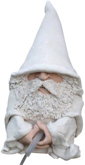 Plassen Gnome Standbeeld Wizard Hars Beeldje Wizzing Wizard Fontein Wit Wizard Tuin Gnomes 12Cm In Voorraad