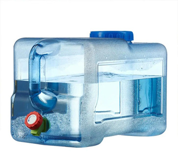 Plastic 18L Fridger Water Containers with Tap Dispenser Storage Bottles Carriers for Car Camping