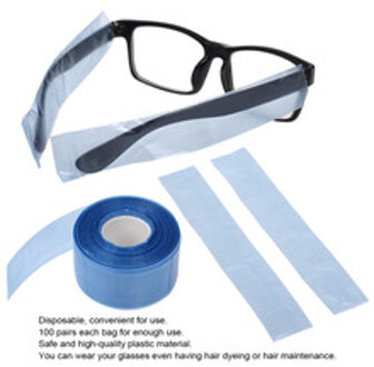 Plastic 200 Glazen Been Sets Diy Hair Styling Tool Wegwerp Salon Haar Verven Coloring Protector Covers Voor Glazen Benen