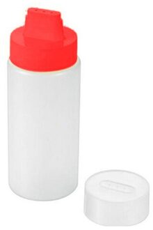 Plastic 300ml Knijpfles Voor Keukenapparatuur Olie Kan Flessen Voor Sauzen Keuken Accessoires Ketchup Cookling Gereedschap Rood