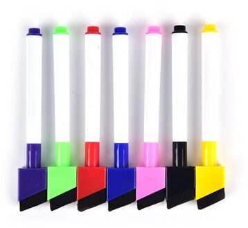 Plastic 5 Stks/set Magnetische Whiteboard Pen Uitwisbare Droog White Board Markers Magneet Ingebouwde Gum Kantoor Schoolbenodigdheden